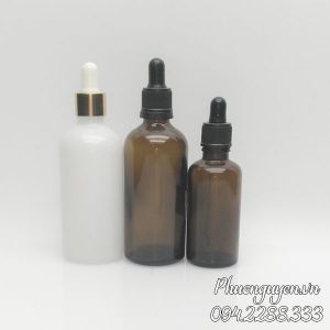 chai đựng tinh dầu nâu 50ml 100ml nắp bóp