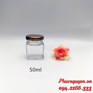 hũ thủy tinh đựng tinh bột nghệ