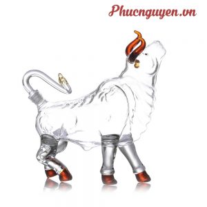 Bình rượu hình con trâu 1000ml (3)