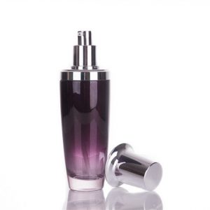 Chai tonner thủy tinh 100ml thân phun màu, nắp bơm, nắp vặn (1)