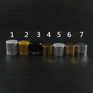 Nắp chai thủy tinh bằng nhôm mạ vàng bạc