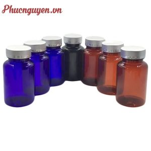 Chai nhựa đựng thuốc 150ml nắp bạc nhôm