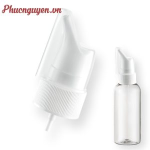 Chai PET 50ml nắp xịt mũi có chụp nắp