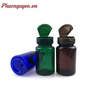 chai thuốc nhựa 100ml nắp bật