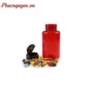 chai thuốc nhựa đựng viên nang nắp bật