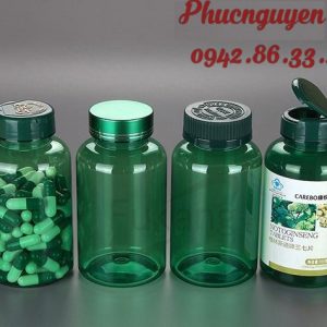 Chai thuốc PET xanh lá