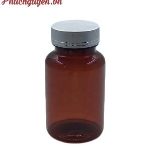 chai thuốc thủy tinh 150ml nắp bạc nhôm