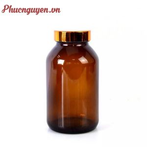 chai thuốc thủy tinh nâu 300ml