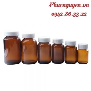 Lọ thủy tinh 60ml đến 500ml để đựng thuốc
