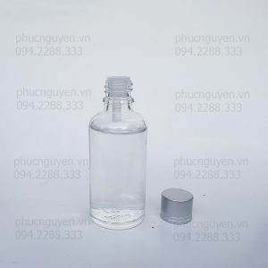 vỏ chai 100ml tinh dầu năp bạc