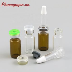 chai vacxin 10ml nắp chứa dầu nhờn