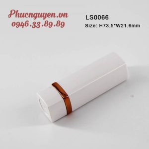 Thỏi son màu trắng sữa viền vàng