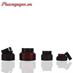 Hũ thuỷ tinh 15g 30g nâu thon