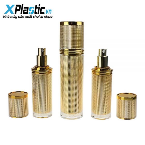 Chai mỹ phẩm mạ vàng cao cấp