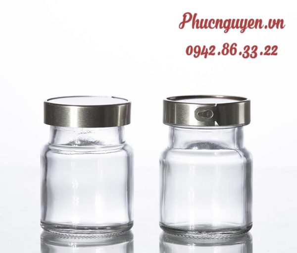 Hũ yến nắp thiếc sang trọng