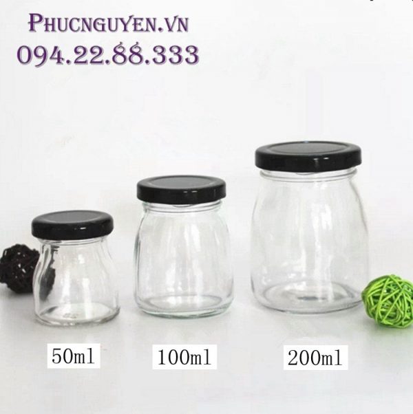 Hũ đựng sữa chua thủy tinh