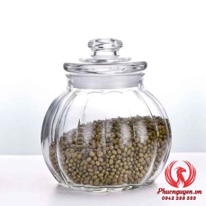 lọ thủy tinh hình trái bí